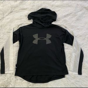 Under Armour Girls Long Sleeve T-Shirt with Hoodie